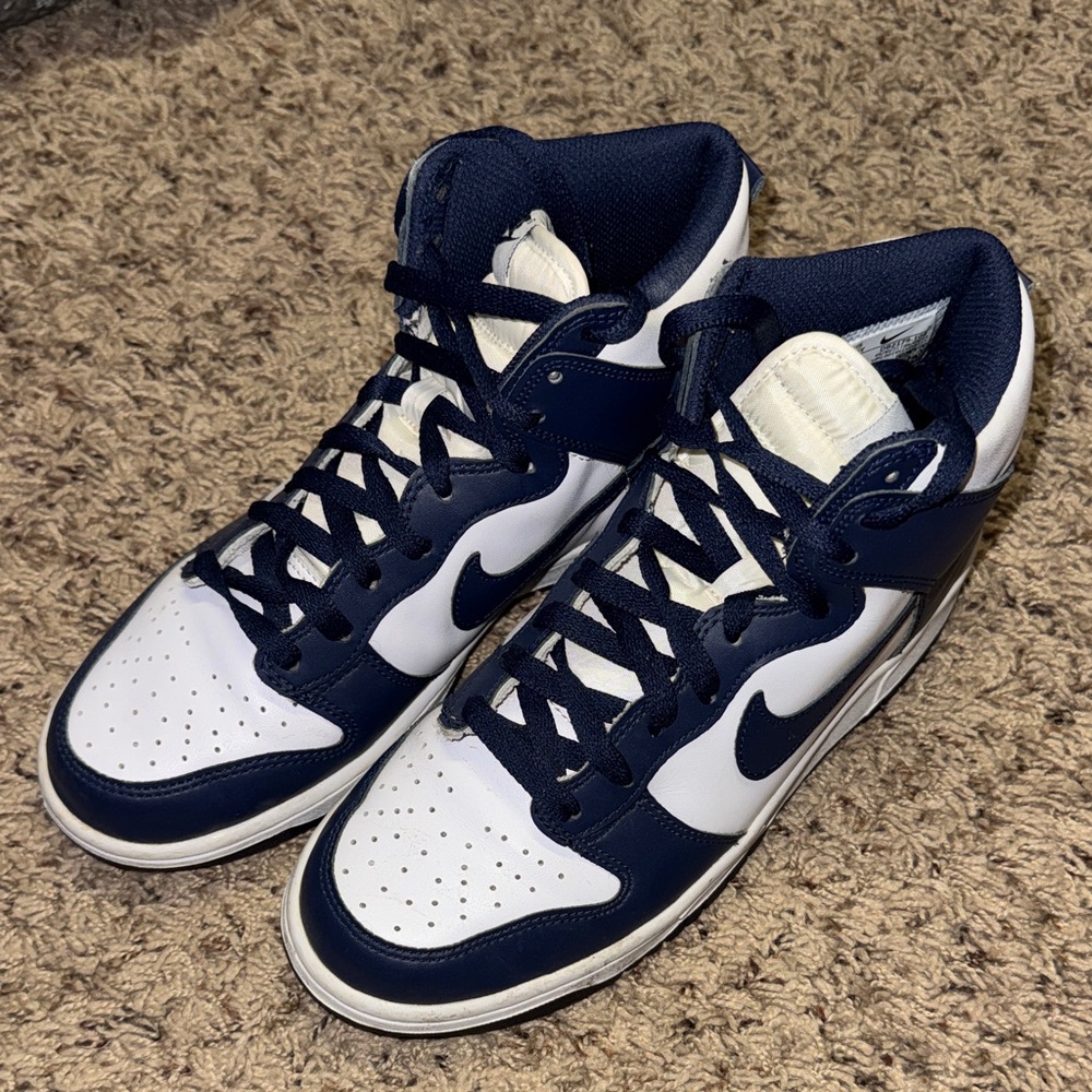 Nike Kids Sneakers - Navy Blue and White